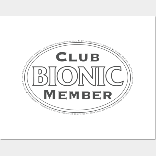 Bionic Club Member in Dark Gray Posters and Art